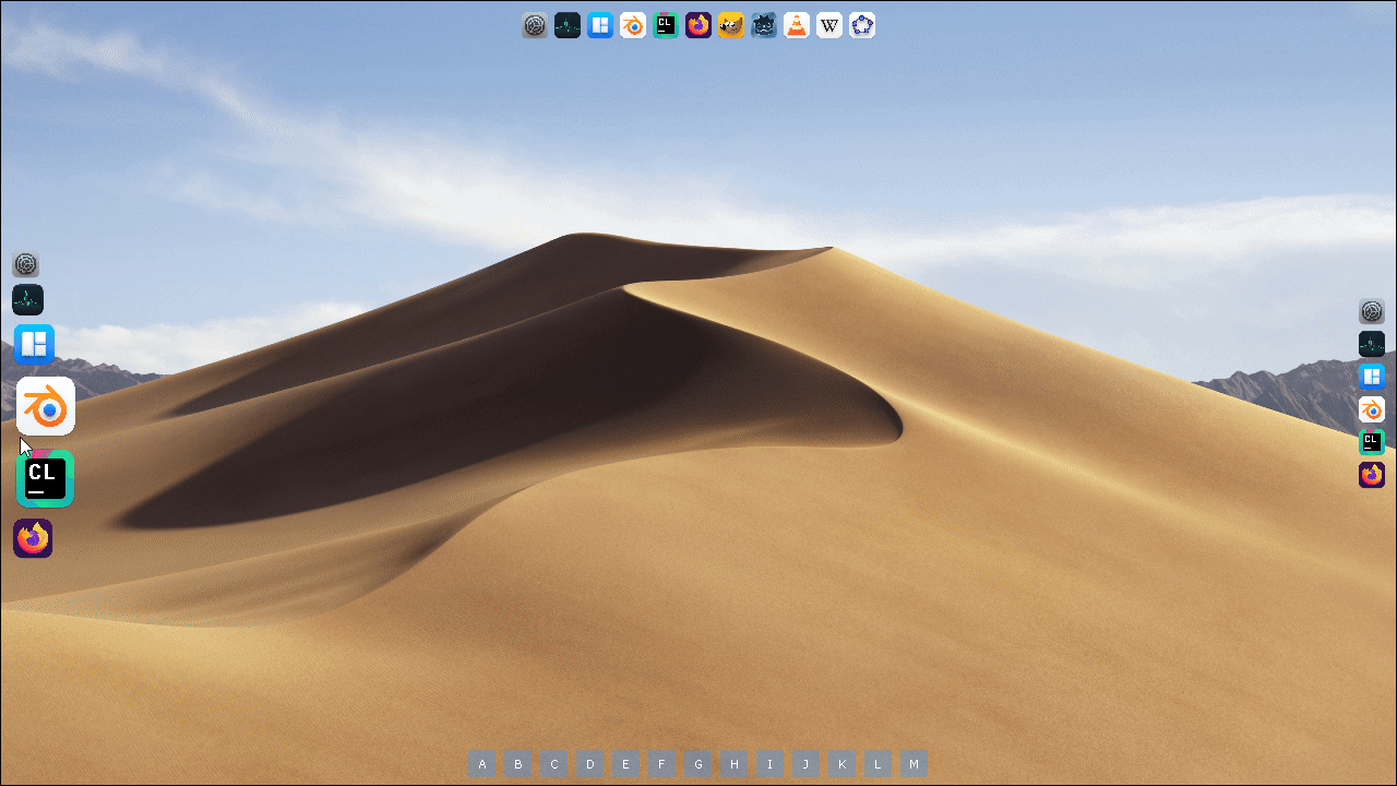 ImCoolBar: macOS-style dock bar with magnification effect.